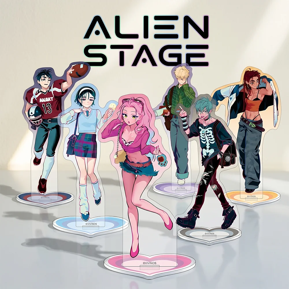 

ALIEN STAGE 15CM Acrylic Stand keychain Anime Stand Mizi Till Ivan Luka Sua Hyuna Find your Plus One Desk Decor Gif For Fans