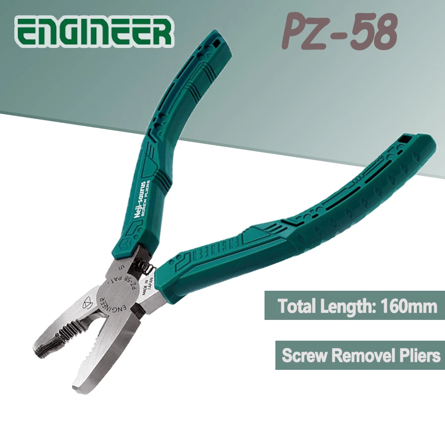 Engineer Pz58 Parafuso Remoção Alicatadores Extrator com Único Non-slip Jaws Remoção Rápida de Fixadores Enferrujados