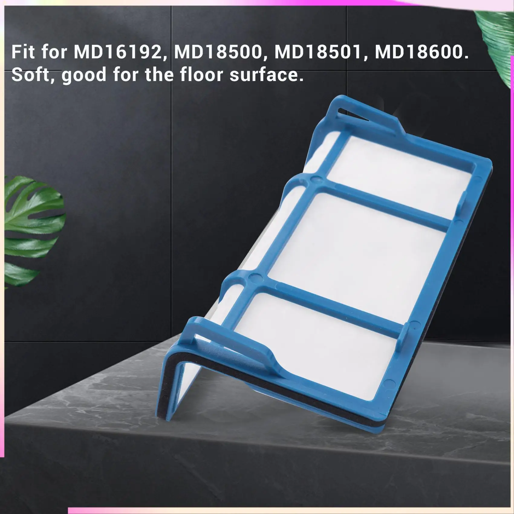 B26B 5 Filters+10 Side Brushes For Medion Md 16192 Md 18500 Md 18501 Md 18600 Spare Parts