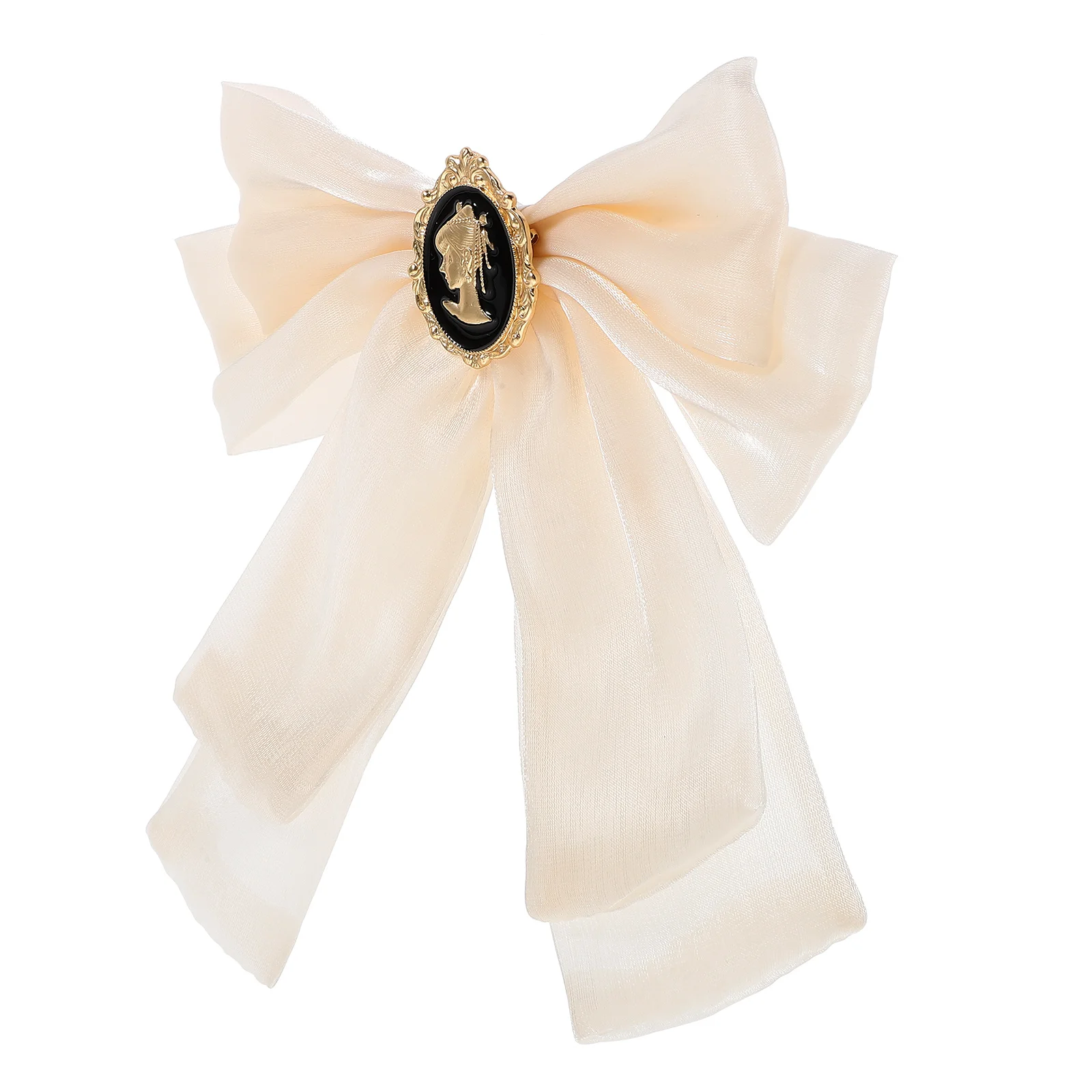 

Vintage Brooch Pin Large Bow Brooch Women Tie Decorative Clothes Classic Color Elegant Sweet Shirt Sweater Skirt Dress Party