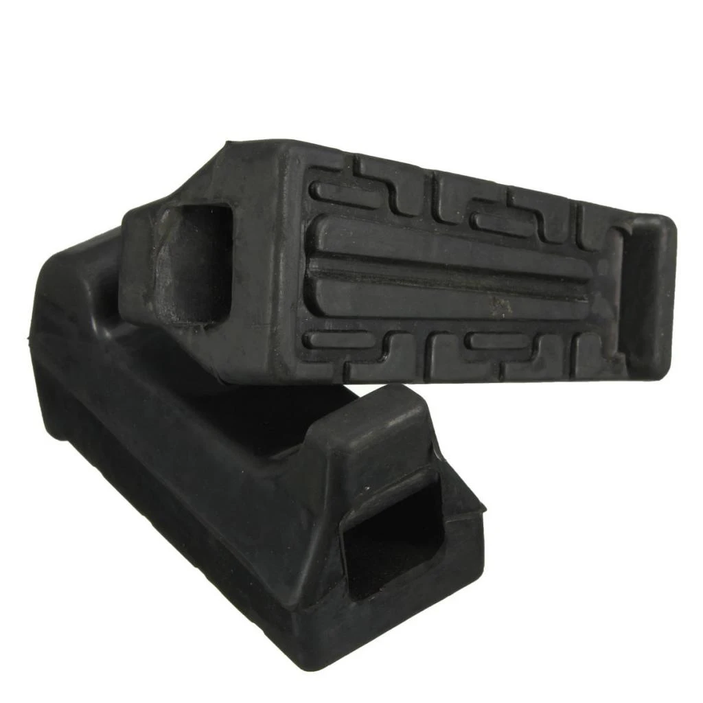 Motorcycle Footrest Platform Iron Refit Black Foot Peg Set Replacement Rider Floorboards for Yamaha YBR125 Use