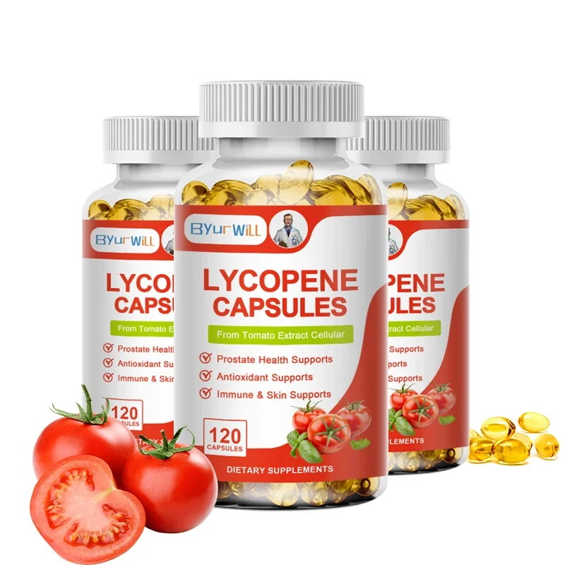 

Organic Lycopene Capsules Tomato Extract Support Immunity & Prostate & Urinary Health, Non-GMO