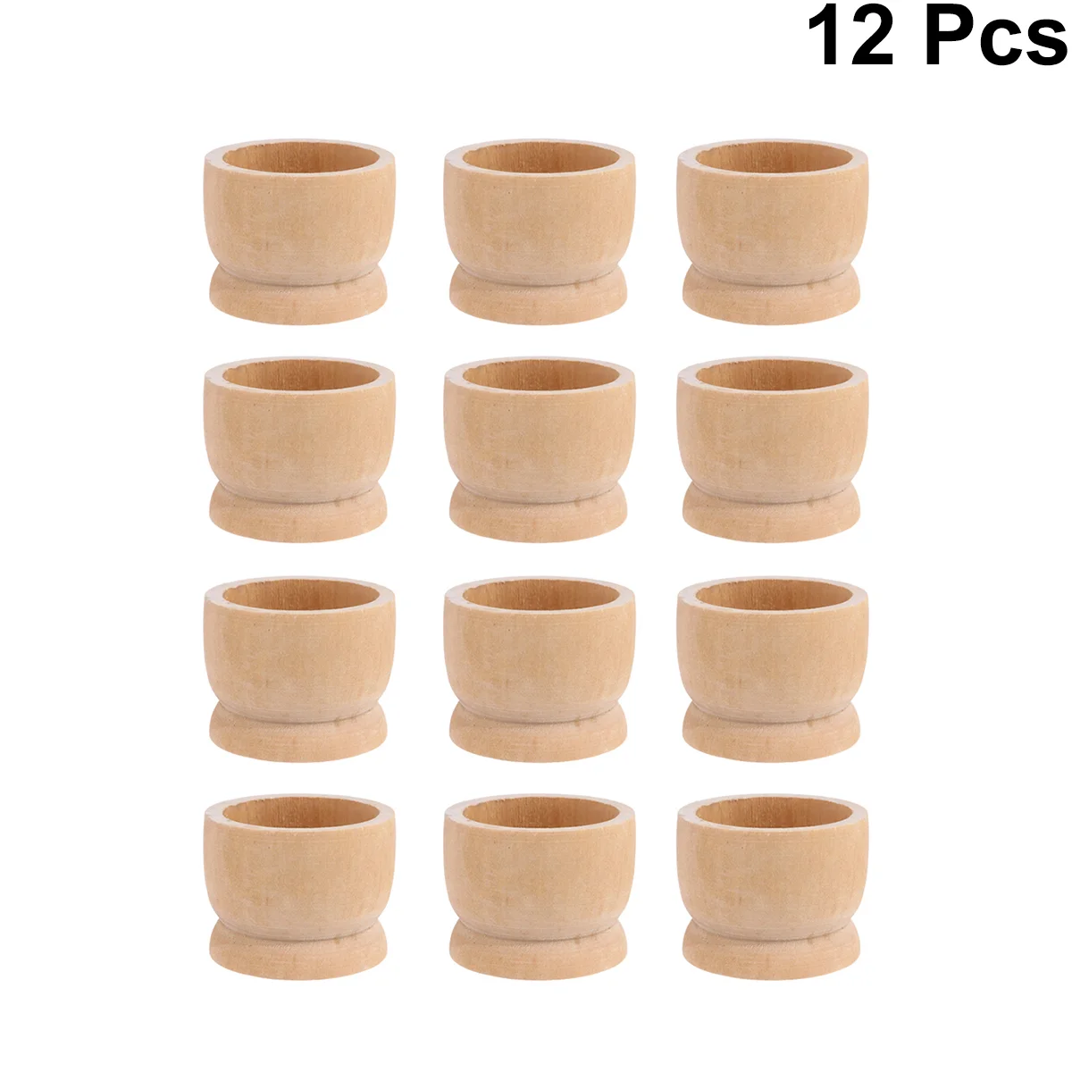 12 Pcs Cups Kids Egg Organizer Bin Dispenser Cartons Tray Wooden Easter Bracket Child