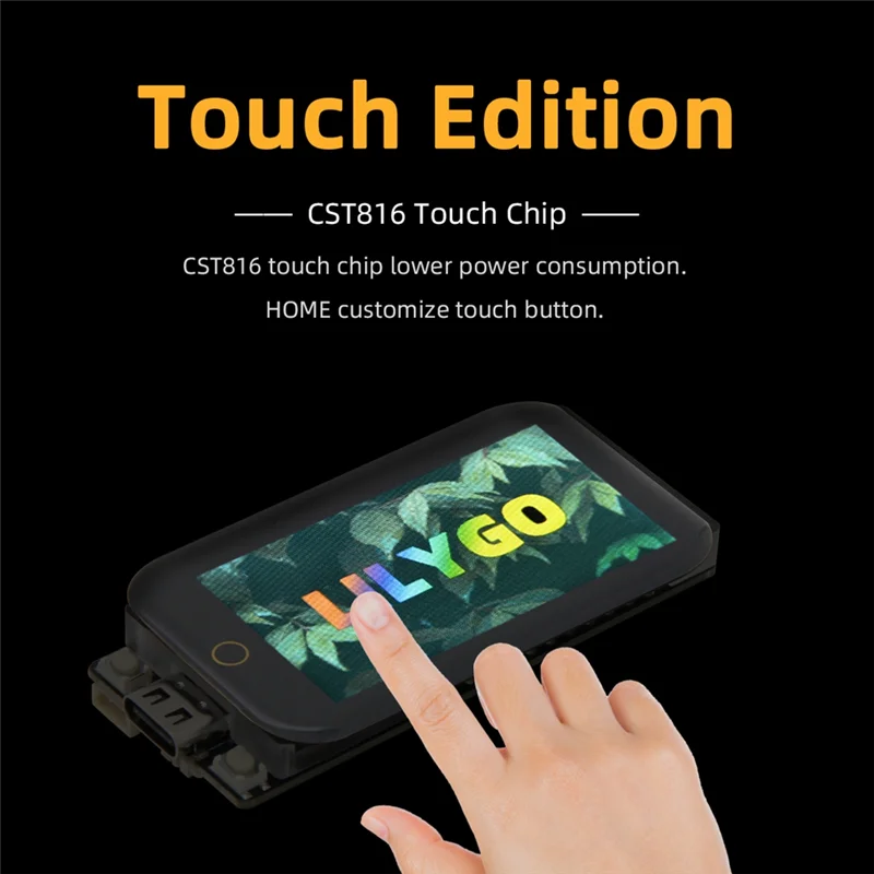 LILYGO T-display-S3-Versi Sentuh, Tampilan Layar 1.9 Inci, Papan Pengembangan ESP32-S3, Inti Pada 240Mhz, Modul Bluetooth Wifi