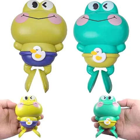 बच्चों के लिए विंड-अप स्विमिंग फ्रॉग बाथ टॉय, बैटरी रहित मोल्ड-फ्री ABS मोंटेसरी वाटर टॉय 10 best sales बच्चों के बाथरूम के सामान - №6