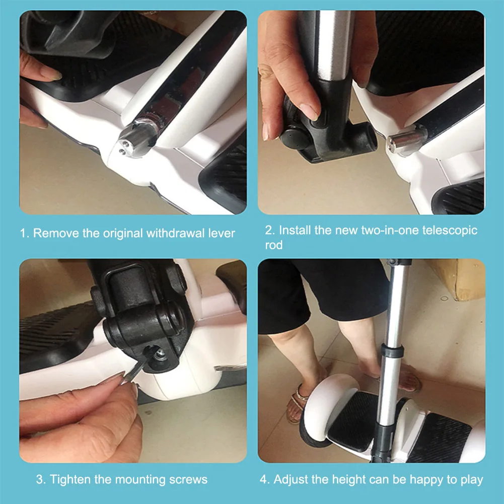 Adjustable Handlebar 56cm To 115cm For Xiaomi 2-in-1 Retractable Handle Bar Balance Hoverboard Scooter Parts & Accessories