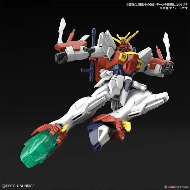 Originale Bandai Gundam Anime Figura HG 1/144 Gundam Breaker Battle Record Hot Blazing Gundam Modello di Montaggio Anime Action Figures