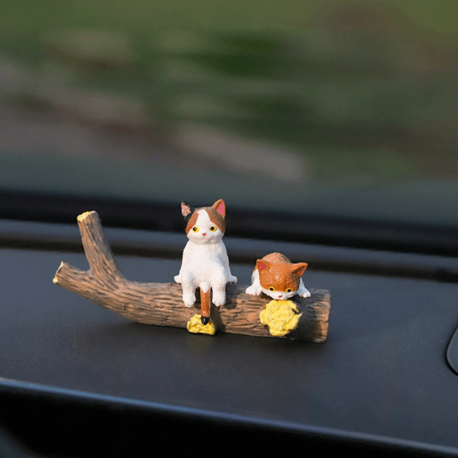 Small Cat Statue Shelf Table Miniature Animal Ornaments Desk Gifts 3D Craft Figurine Computer Monitor Decors Ornament Decoration