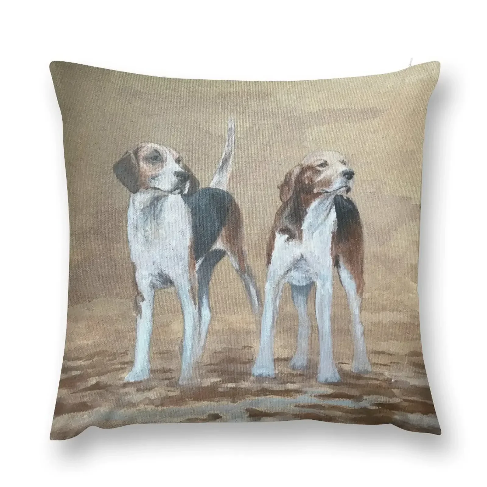 English foxhound painting Throw Pillow covers for pillows Cushion Covers For Living Room Throw Pillow Covers pillow