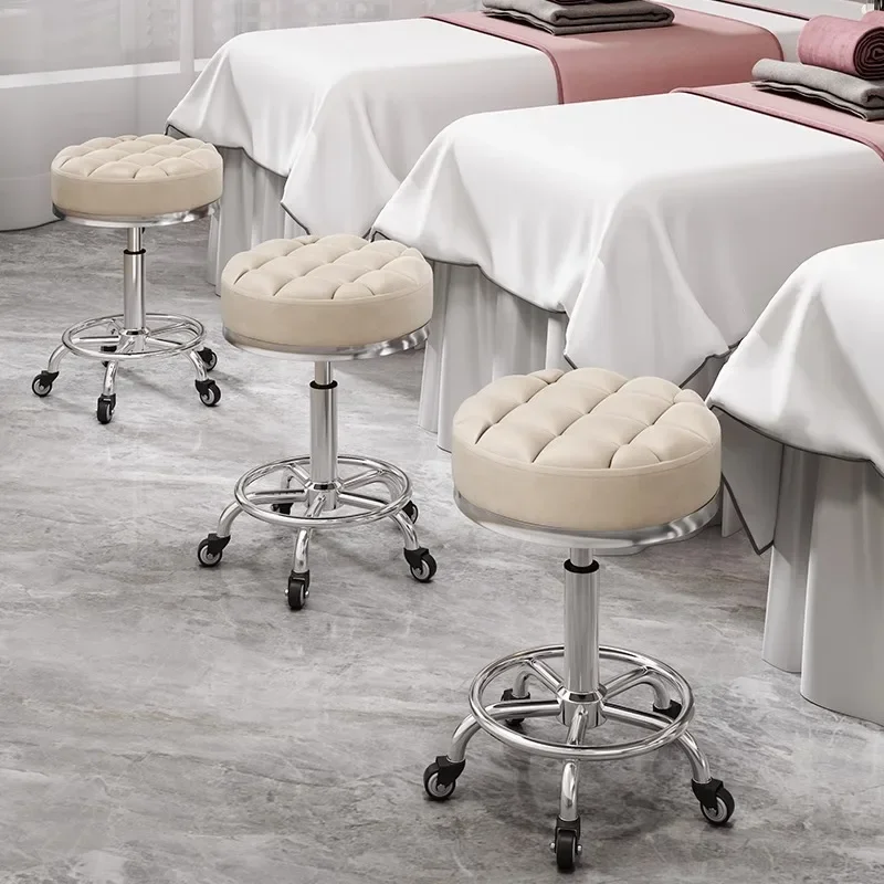 Beauty stool, beauty salon special lifting rotating pulley, hairdressing stool, barber shop home manicurist chair
