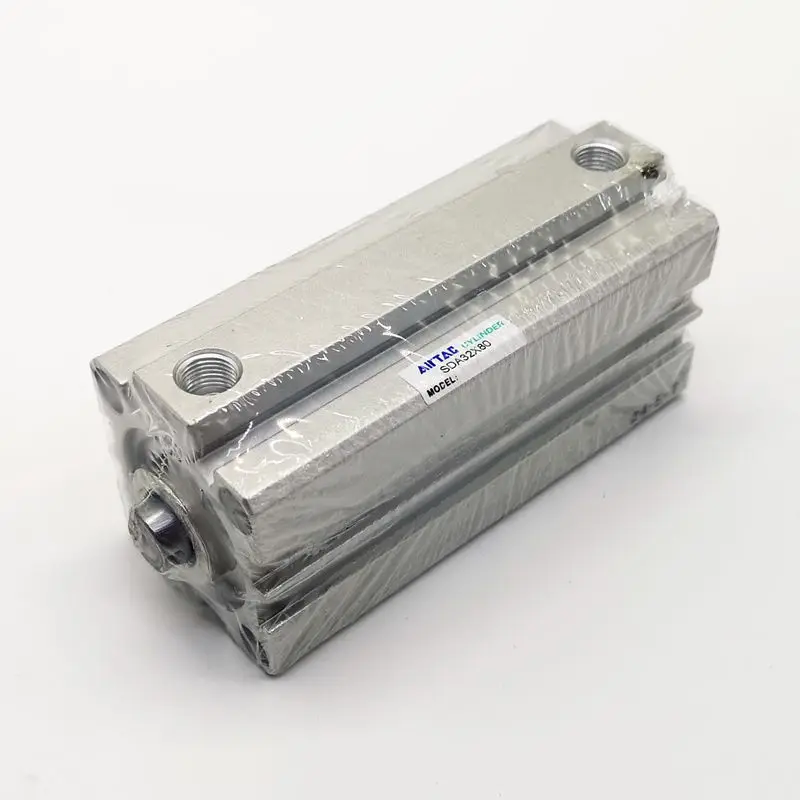 

AirTAC Compact Cylinder SDA32X80 Bore 32mm Stroke 80mm Pneumatic Air Cylinder SDA32X80S With Magnet