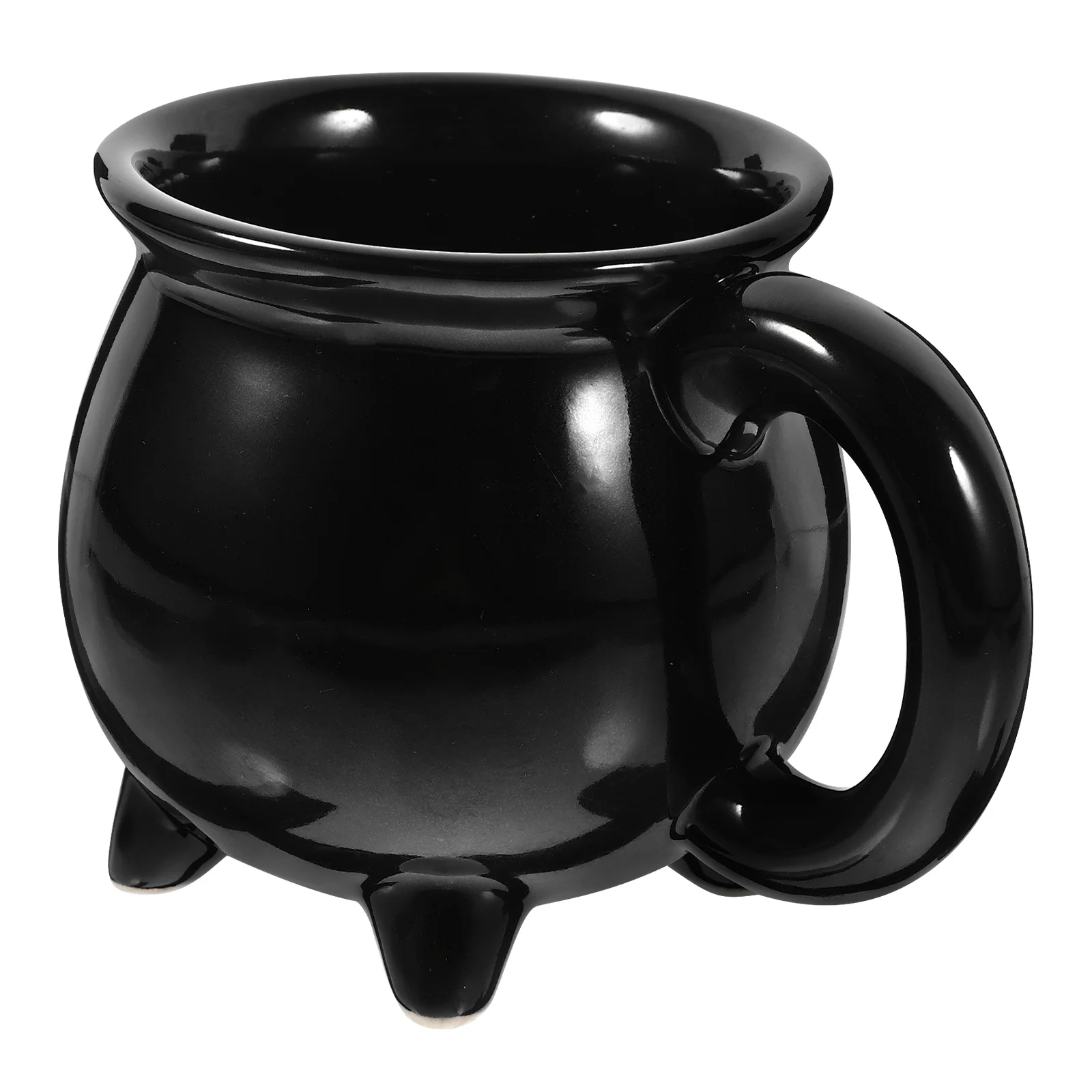 Coffee Mug Witch Ceramic Cauldron Ceramics Halloween Home Decor Black Drinks Cup