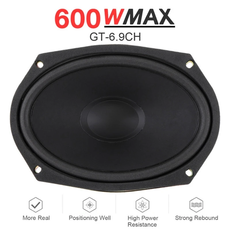 Waterproof Compact 600W 12V for Car HiFi Loudspeaker Subwoofer Tweeter Speaker High Frequency Sound Improve Driving Pleasure