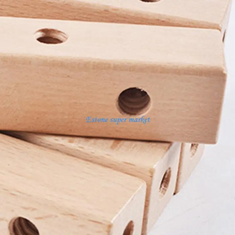 090B لعبة بناء جذعية خشبية إبداعية لتعلم رياض الأطفال مع/