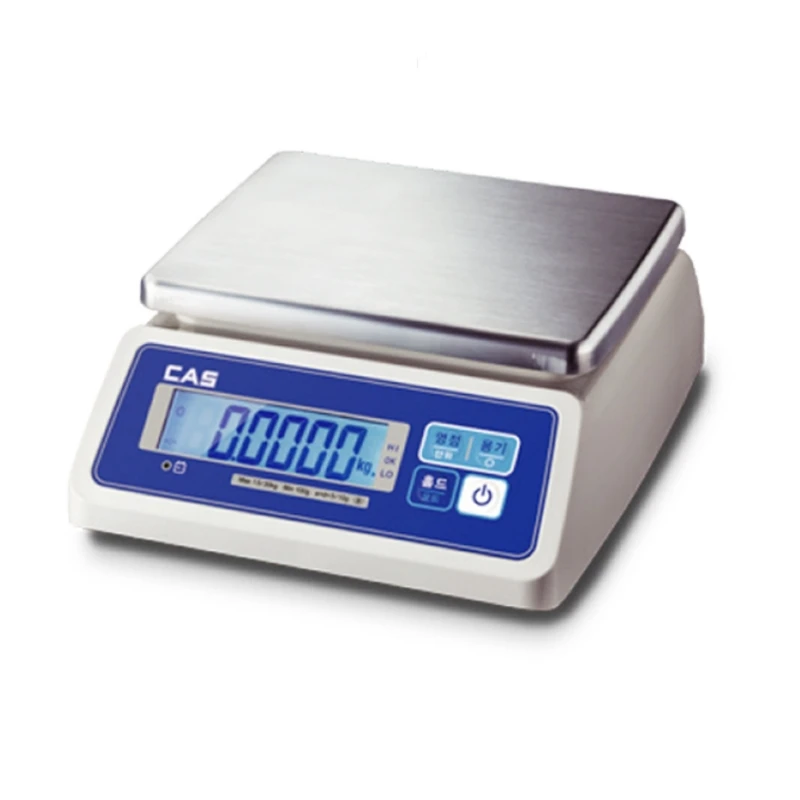 Veidt Weighing CAS 30kg Digital Waterproof Stainless Steel Scale Commercial Kitchen Weight Shop Bench Table Top Weighing Scale