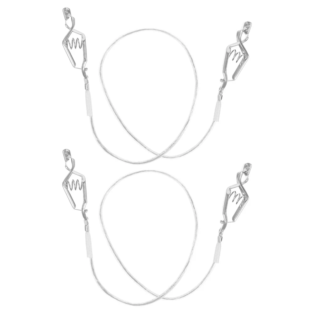 2 Pcs Fencing Supplies Thread Holder Sport Equipment Conductive Mask Adult Child Cord Clips