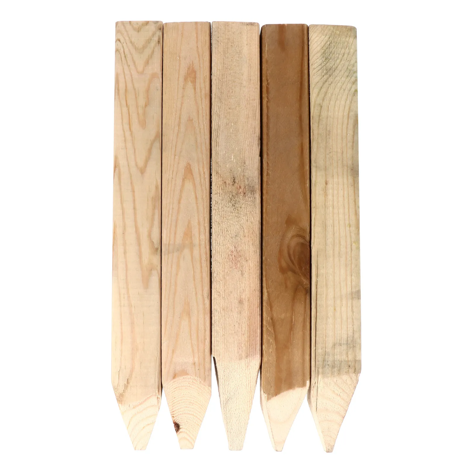 5Pcs Strong Natural Wood Ground Stakes for Garden Decoration Measurement Auxiliary Tool Lawn Stakes Fence Repair Landscape Edge