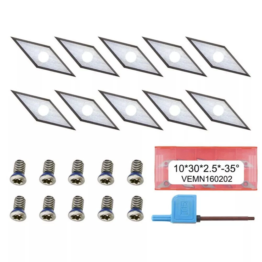 Carbide Cutting Tools Carbide Cutter Inserts Compatible With Popular Bits Convenient Storage Long-term Use For Planing Bits