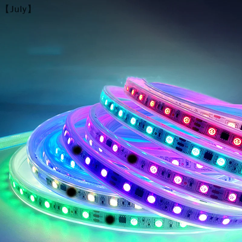 Luz de plástico mágica con programación para exteriores, impermeable, colorida, serpentina de caballo, proyecto de iluminación, tira suave de iluminación
