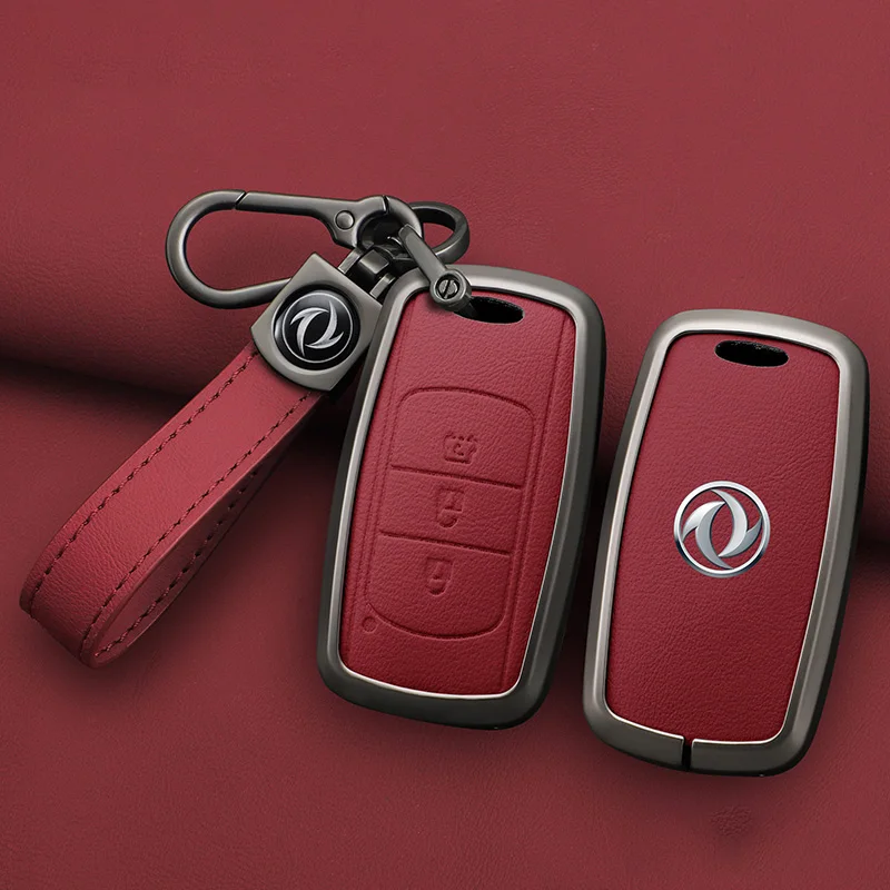 

Zinc Alloy Car Key Cover Remote Cases Protector Keychain Holder Accessories For DFSK Dongfeng Fengguang 580 DFM Glory 560 500
