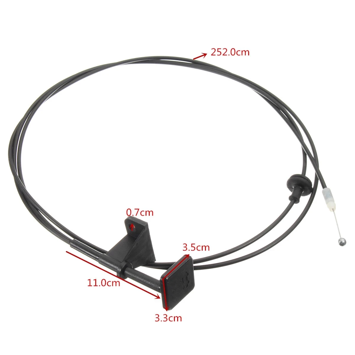 Car Front Hood Release Cable With Handle Fits For Honda Civic 1996-2000 Dorman 912-010 74130S01A01 Hood Release Cable