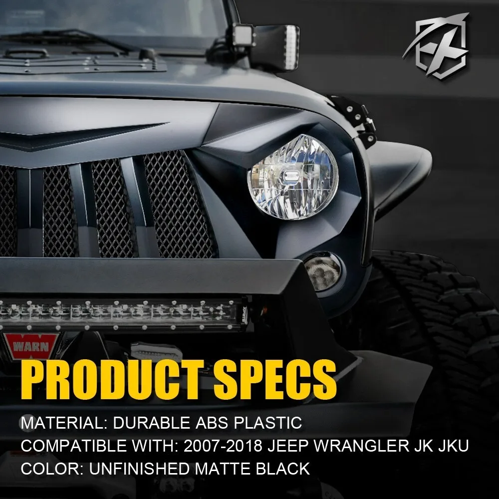 Jeep Wrangler Front Grille 6