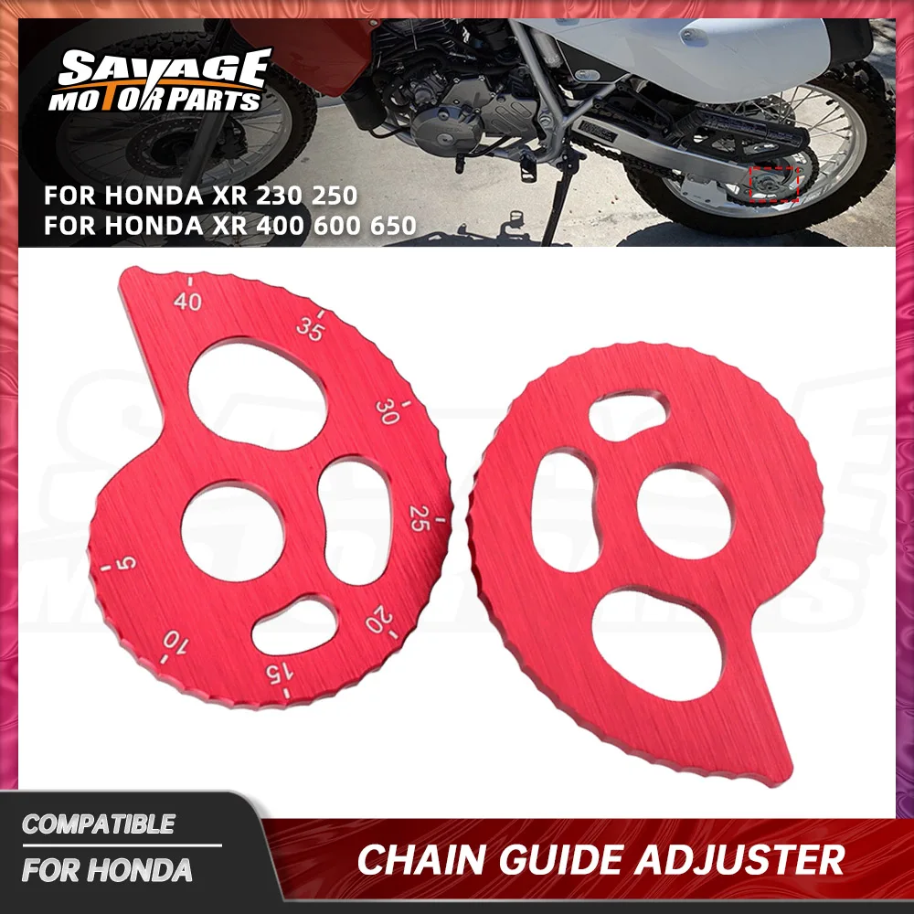 

Chain Adjuster Spare Parts Regulator Kit For HONDA XR 230 250 400 600 650 Motard/L/R 1990-2021 Motorcycle Chain Guide Regulator