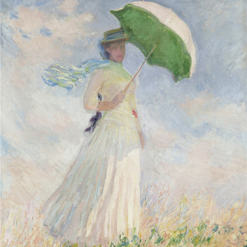 

45*32cm Paper Jigsaw Puzzle 350 Pieces Woman with Parasol Monet Adult Stress Relief Children Educational Entertainment Christmas