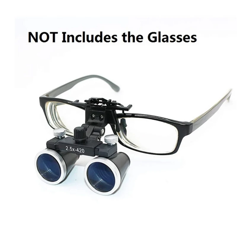 Binocular Dental Loupes 2.5X 3.5X  Dentist Binoculars Surgical Magnifier with Glasses Clip Medical Optical Lens Surgery Lupa