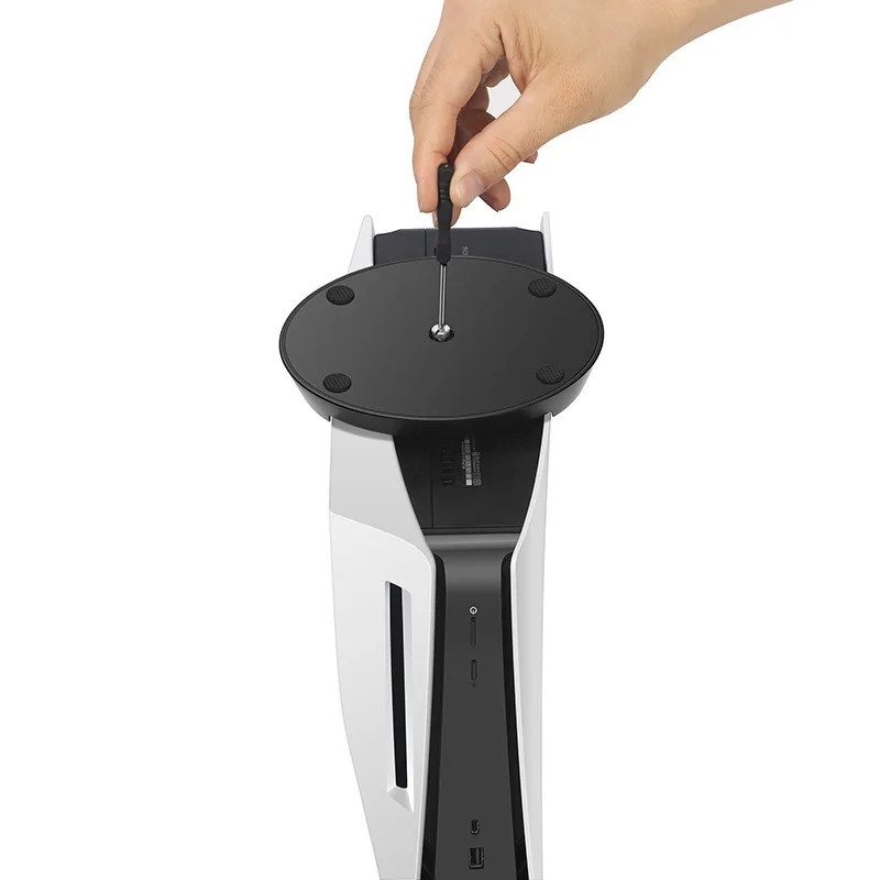 حامل رأسي لجهاز PS5 حامل مضاد للانزلاق قاعدة تثبيت لسوني بلاي ستيشن 5 القرص والإصدار الرقمي لقاعدة ملحقات وحدة التحكم في الألعاب