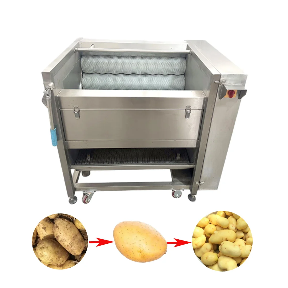 

vegetable washing and peeling roller cleaning machine