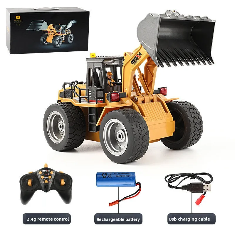 

RC Bulldozer Model 2.4G Wireless Remote Control Engineering Model Car 1/18 RTR Alloy Forklift Toy Car