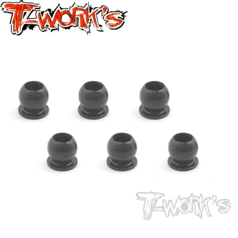 Original T works  TE-158 7075-T6 Hard Coated Alum. 5.8mm Pivot Ball With 3mm Hex ( For Xray X1'16/ X1'17 ) 6pcs. Rc part