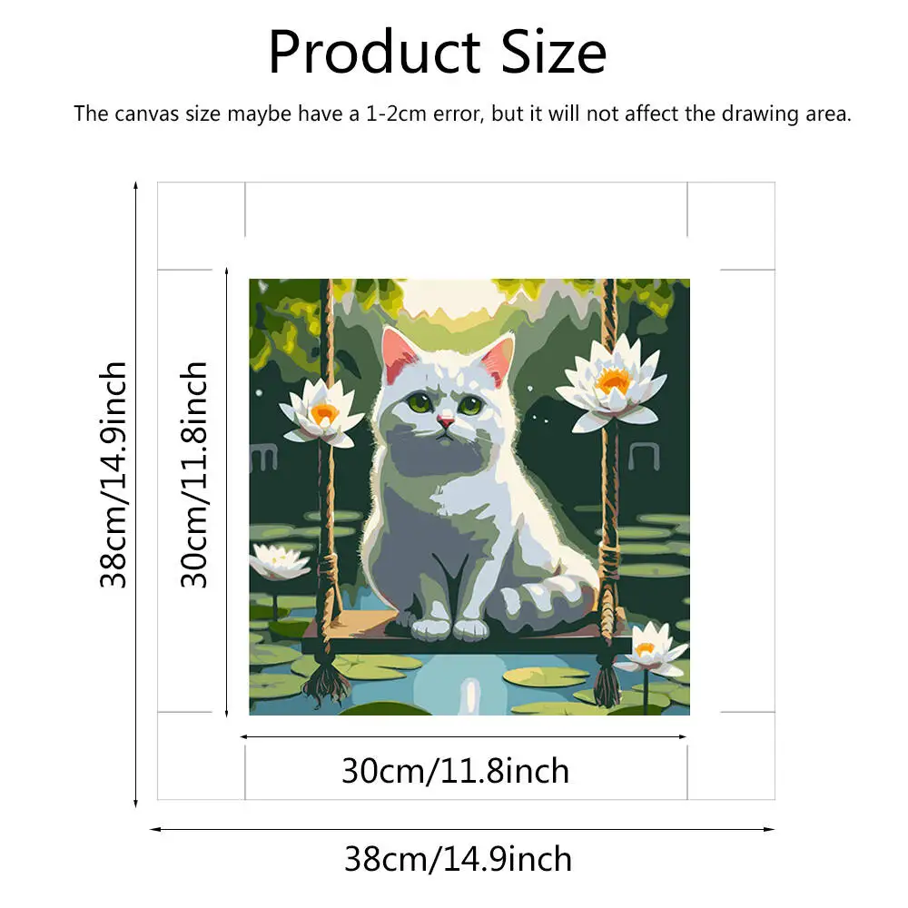 مجموعات الطلاء حسب الأرقام تلوين حيوانات الديك بالأرقام الدجاج DIY على القماش صورة لغرفة المعيشة ديكور المنزل #2