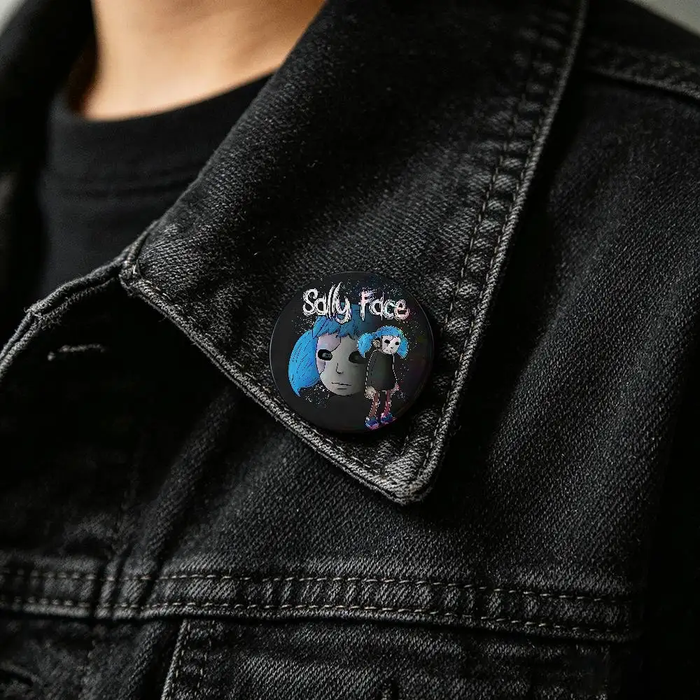 Cool S-Sally F-Face-P-Pillow Badge Pins For Friend, Backpack, Clothing, Collectible Accessories, Jewelry Gift