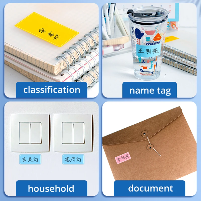 Waterproof Colorful Self Adhesive Assorted Stickers Removable Label Stickers Name Tag Bottle File Document School Supplies