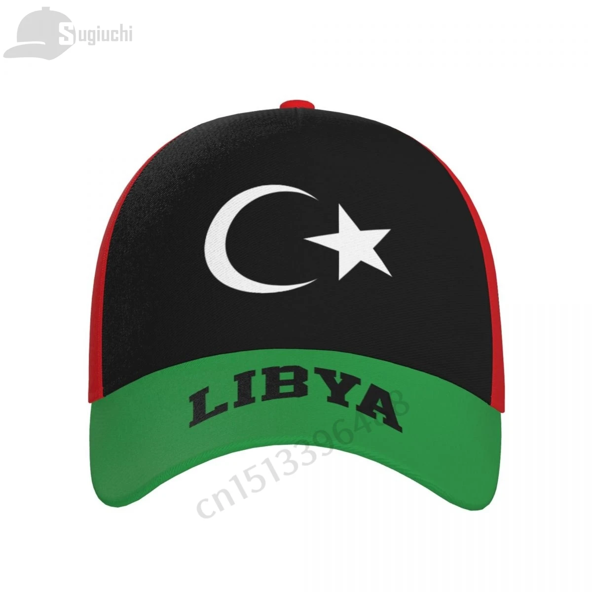 2025 Libya Flag 3D Soccer Hats Sun Baseball Cap Breathable Adjustable Men Women Outdoor Fishing Hat