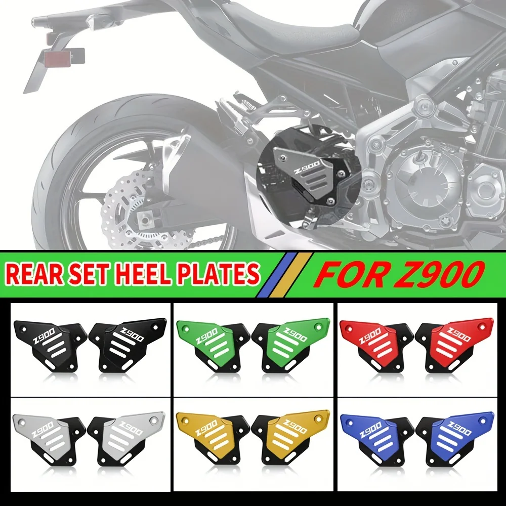 

For Kawasaki Z900 2017-2024 Z900 ABS/SE 2022-2024 CNC Motorcycle Pedal Guard Rear Pedal Guard Heel Plate Decorative Accessories