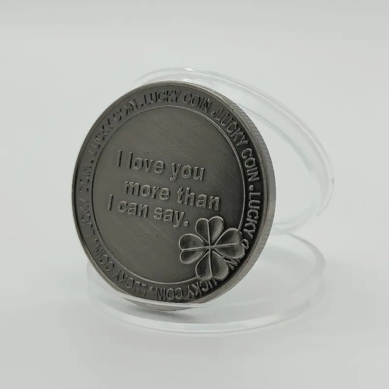 Lucky Copper Plated Collection Coin Love Words I Love You More Than I Can Say Romance Couple Souvenir Coins