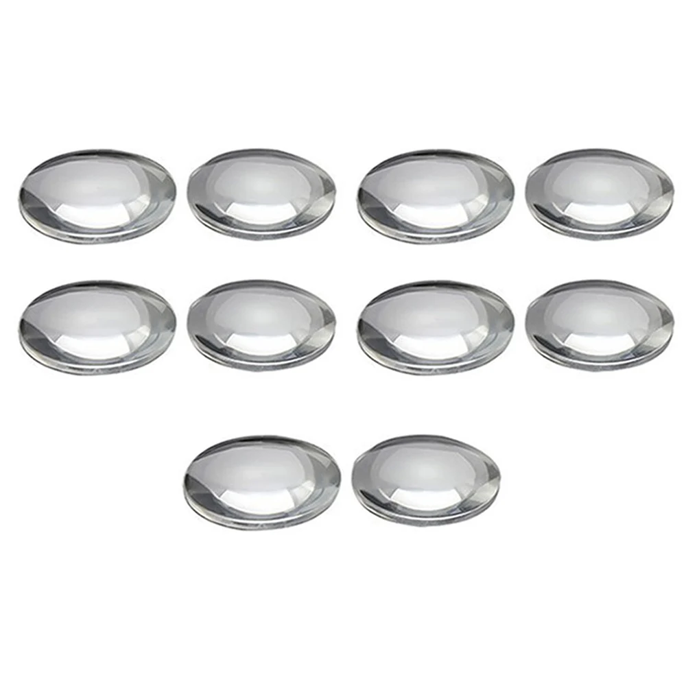 10 قطعة ضياء 25 مللي متر البعد البؤري 45 مللي متر BiConvex واضح عدسة محدبة زجاج عدسة لجوجل كرتون صندوق ثلاثية الأبعاد VR نظارات عدسة مكبرة