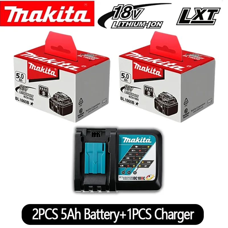 Originele Makita 18V LXT Lithium-accu 9.0Ah/6.0Ah/5.0Ah voor BL1890 BL1860B BL1850 & DDF487 uit 2026