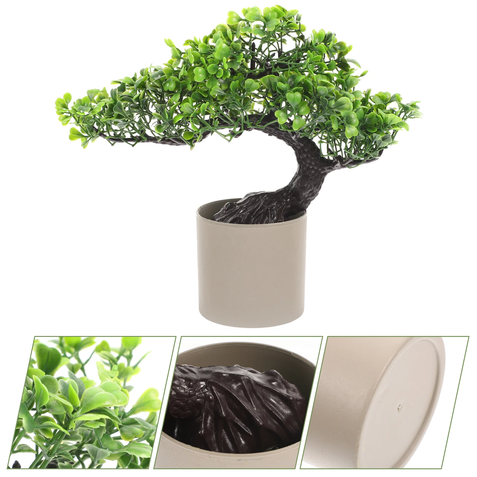 

Artificial Potted Pine Tree Realistic Bonsai Simulation Desk Display Fake Welcoming Pine Plant Home Office Decoration