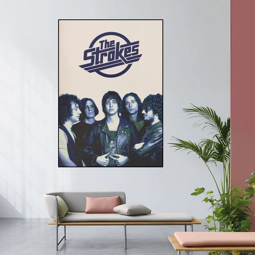 The S-Strokes Poster Home Room Decor Livingroom Bedroom Aesthetic Art Wall Painting Stickers