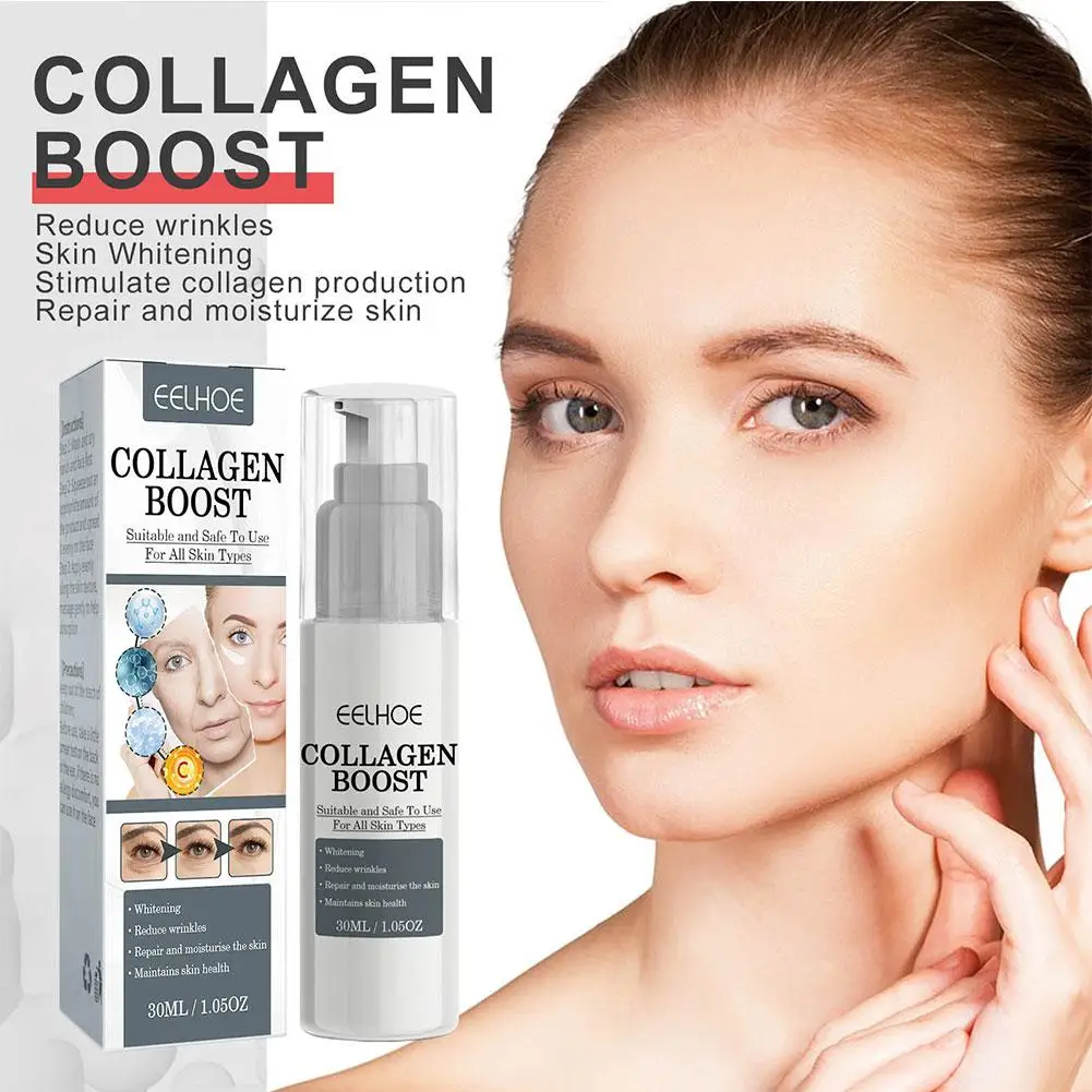 Collagene Boost Serum Anti-Aging correttore di macchie scure crema antirughe dissolvenza linee sottili rassodamento della pelle delle donne cura della pelle del viso