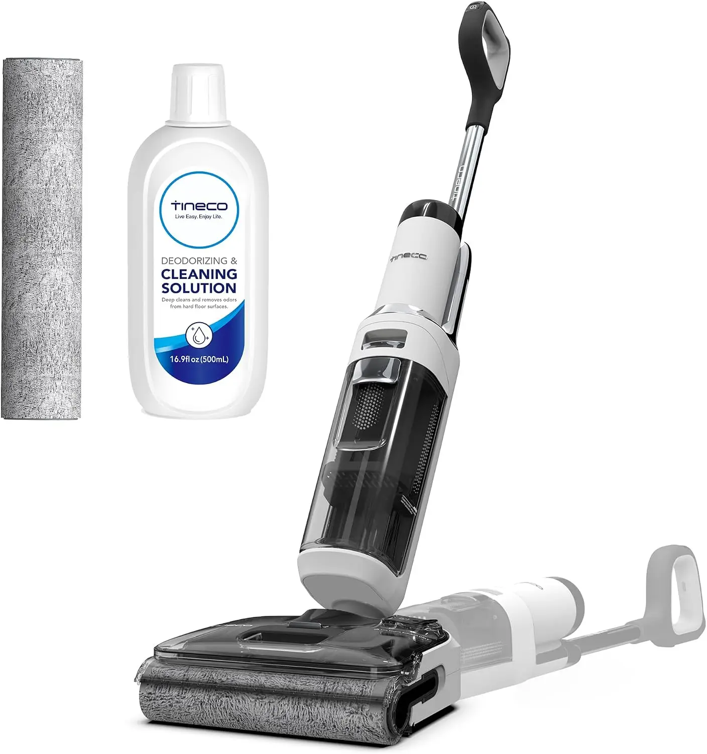 Floor ONE Stretch S6 Cordless Wet Dry Vacuum Cleaner, 180°Lay-Flat Smart Vacuum Mop, 40 Minutes Long Runtime 158℉ Flashdry Self-