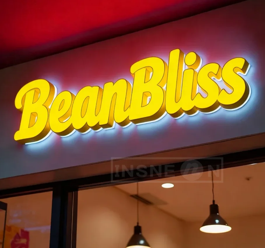 3d Letters Acrylic Sign Custom Neon Luxury Brand Logo Business Led Signs Signboard Light Poster Letter Signage Company Luminous