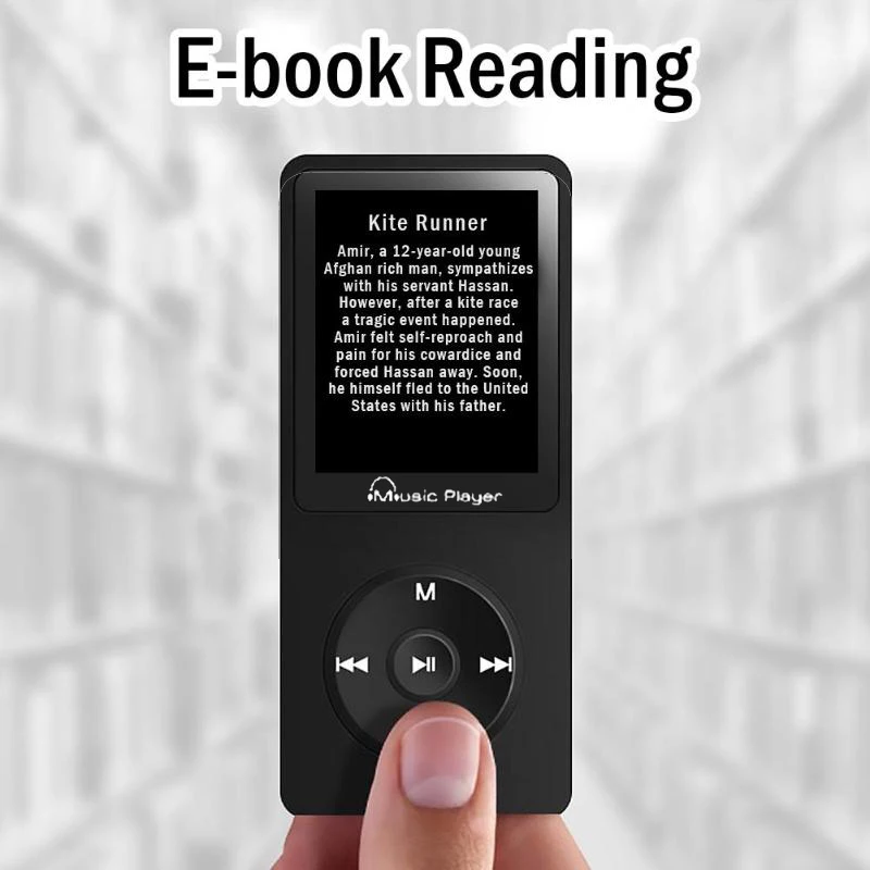 F8 Mini LCD Screen MP3 Player 160X128px Press Screen 8GB Built-In Memory Audio Walkman With FM Radio E-Book Recorder