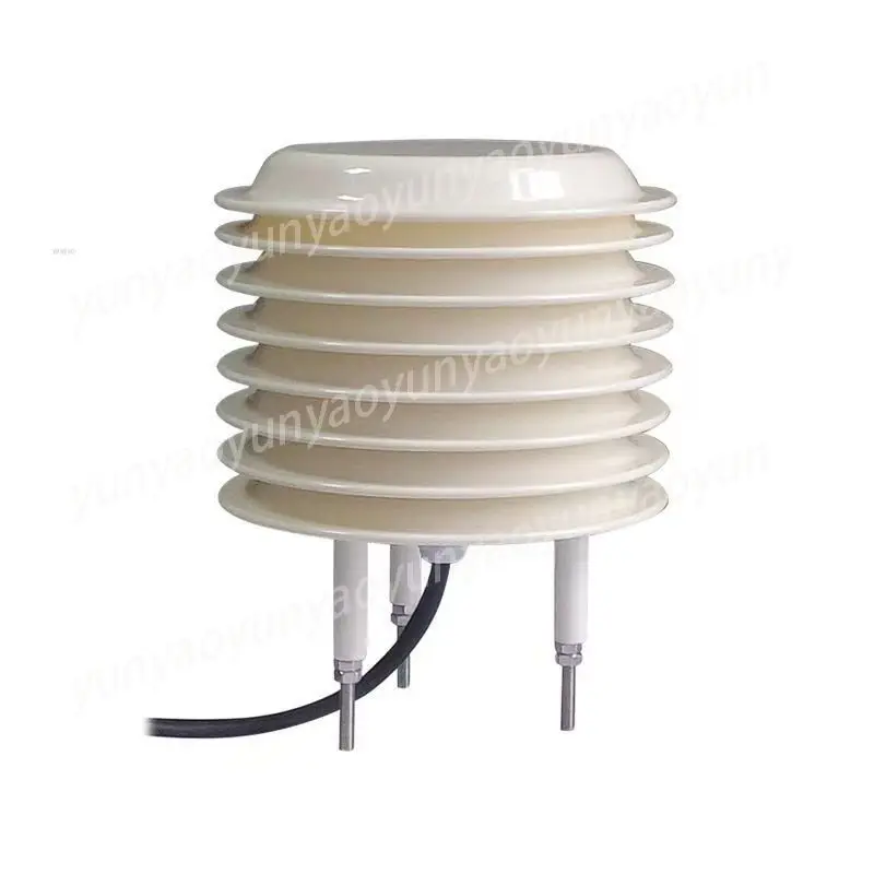 Weather Station Shelter Round ABS Plastic Weather Louver Box for Empty Instrument Shelter Meteorological Screen Weather Station