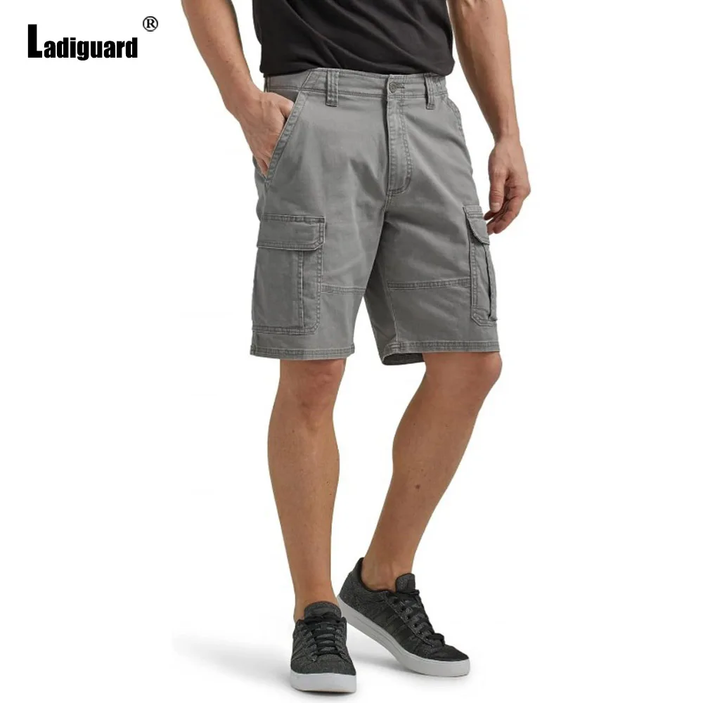 Samlona Pantaloncini cargo da uomo per il tempo libero alla moda Bianco Nero Pantaloni corti con tasca alla coreana 2024 Pantaloncini basic casual alla moda e alla moda Nuovo