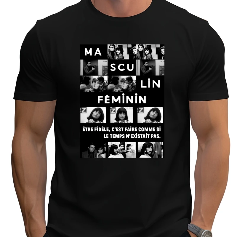 

Masculin Ftiu 1966, фильм Jean Luc Godard, винтажная графика, подарок для мужчин, женщин и девочек, футболка унисекс, толстовка